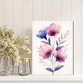 thumbnail image 2 of Qisvanset 12x16 Inch Pink Wildflower Nursery Canvas Wall Art, Soft Botanical Art Decor for Girl Kids Room, 2 of 8