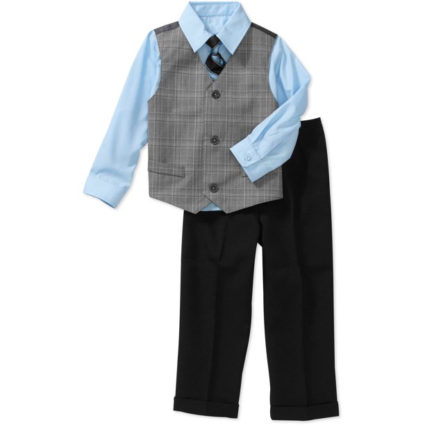 GEORGE - Newborn Boys' 4-Piece Dressy Set - Walmart.com - Walmart.com