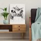 thumbnail image 5 of Qisvanset Framed Canvas Wall Art 12x16 Inch Last Supper Minimal Line Easter Bible Story Art, 5 of 5