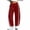 Wine, variant on Lzobxe Track Pants Women Barrel Leg Jogger Solid Lace Trim High Waist Drawstring Casual Wide Leg with Side Pockets ,Size S-3XL