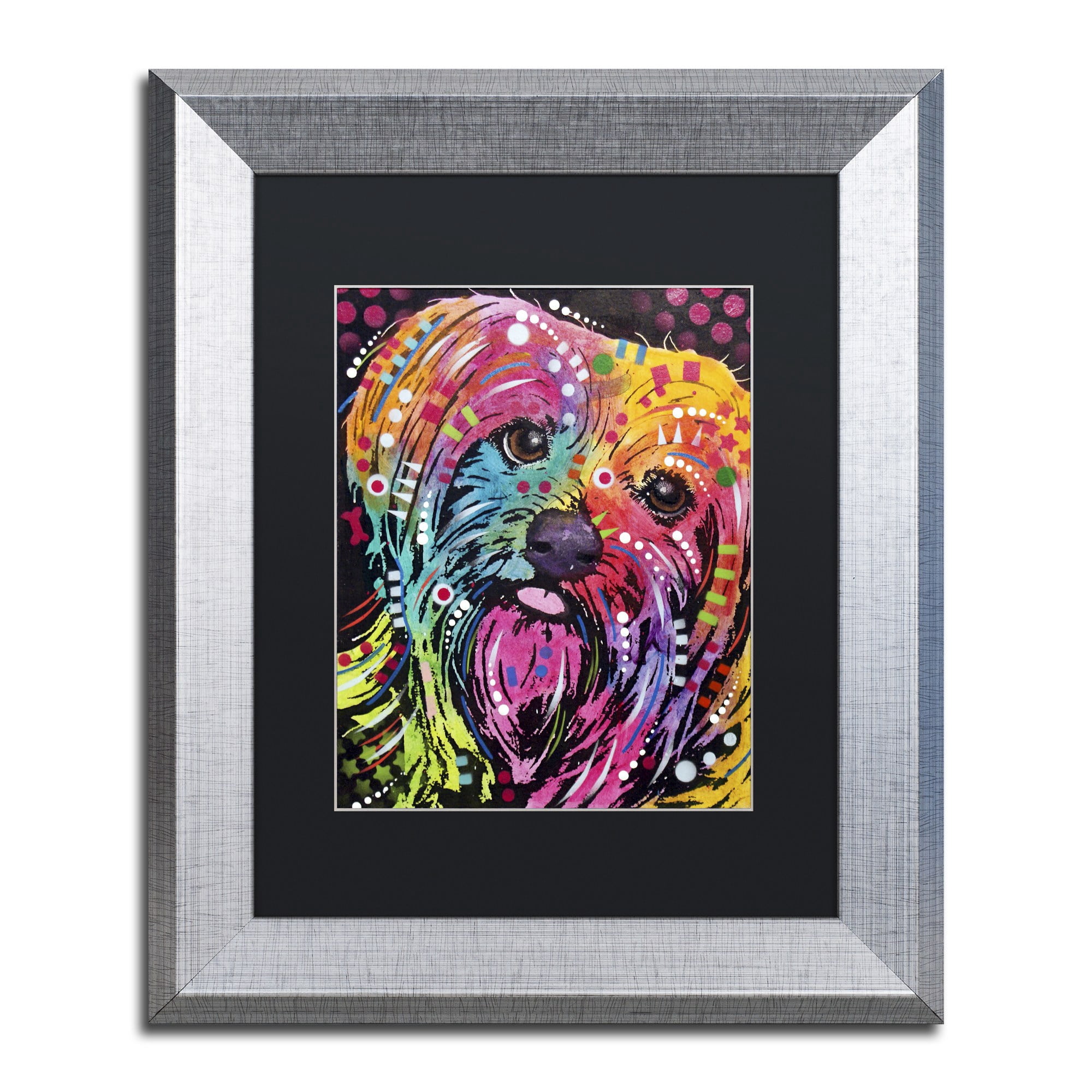 Trademark Fine Art "York II" Canvas Art by Dean Russo, Black Matte, Silver Frame