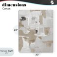 thumbnail image 4 of Stupell Industries Contemporary Beige & White Peace Canvas Art, 30 x 40, by Lanie Loreth, 4 of 8