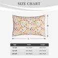 thumbnail image 4 of Pofeuu Afternoon Tea Print Polyester Microfiber Plush Pillowcases, Super Soft and Cozy Pillow Case Covers with Envelop Closure（Pillow core not included）-20"x30", 4 of 6