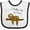 White and Black, variant on Inktastic Chillin with Papa Sloth Cute Boys Baby Bib