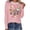 Red, variant on Striped Clown Print T Shirts for Women Carnival Long Sleeve Crewneck Tops Fashion Casual Summer Tees 2026s