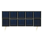 AOSHIKE 10Pcs 2V 130mA Micro Solar Panels Photovoltaic Solar Cells with Wires Solars Epoxy Plate DIY Projects Toys 54mm x 54mm/2.13 x 2.13
