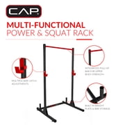 CAP Barbell Multi-Functional Power and Squat Rack with Bar Holder