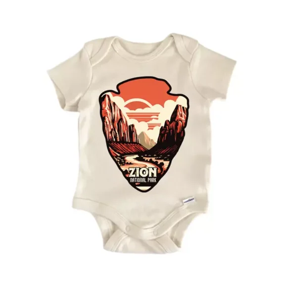 Zion National Park Baby Boy Girl Clothes Infant Bodysuit Cute Newborn Cute Baby Onesie, BABY BODYSUIT LAT 4424