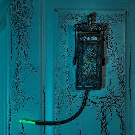 Tekky Toys Kill Switch, Light-Up Animatronic Halloween Decoration with Sound, 3.7” x 18.75” x 1.34”