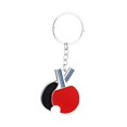 thumbnail image 4 of Llavero con raqueta de pong jinwen colgante de metal para bolsos dijes para amantes del deporte, 4 of 8