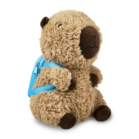 Capybara Plush Toy with Backpack, Brown, 10", by Way To Celebrate