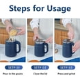 thumbnail image 7 of Coffee Grinder Electric for Home Use: Small Spice Grinder Electric Fine Powder,Multifunctional Coffee Bean Grinder Fine Grinding,Pet Food Grinder,110V,500ML/17oz (Blue), 7 of 7