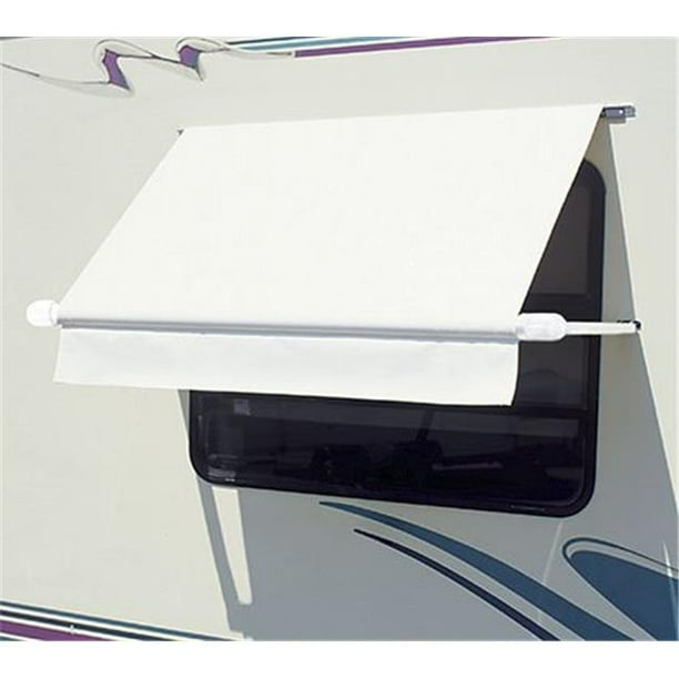 Carefree WH0504F4FW Simply Shade RV Window Awning, White 5 ft
