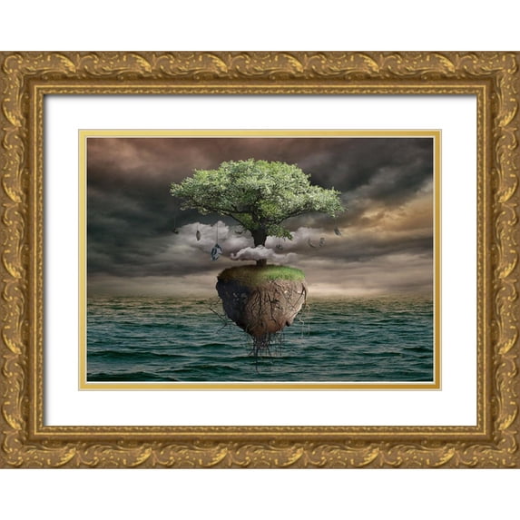 Penchev, Radoslav 18x14 Gold Ornate Wood Framed with Double Matting Museum Art Print Titled - Untitled