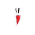 thumbnail image 5 of Xingzhi Christmas Hat Cap Tableware Cutlery Silverware Holder Pockets tableware case decoration Spoon Dinner Case Box Decoration Fork, 5 of 5