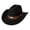 Z2-Black, variant on Felt Cowboy Cattleman Wide Brim Shapeable Western Hat for Men Women Rodeo Party