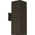 thumbnail image 1 of Progress Lighting P5644-20 6" Square Two-Light Up/Down Wall Lantern, 6-Inch Width x 18-Inch Height, Antique Bronze, 1 of 2