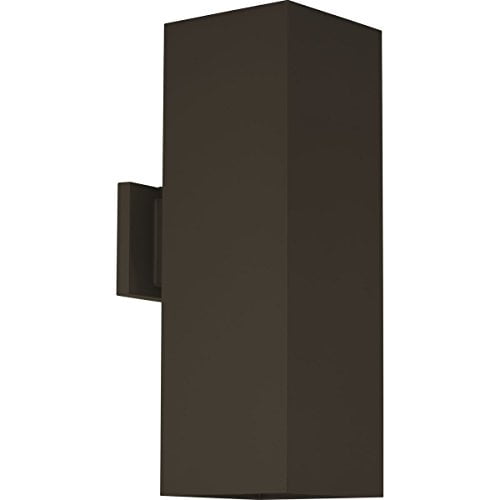 Progress Lighting P5644-20 6" Square Two-Light Up/Down Wall Lantern, 6-Inch Width x 18-Inch Height, Antique Bronze