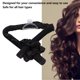 thumbnail image 2 of Diadema para el cabello Jadeshay Rizos sin calor Espuma suave Negro moderno, 2 of 7