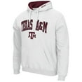 thumbnail image 2 of Men's Colosseum White Texas A&M Aggies Arch & Logo 3.0 Pullover Hoodie, 2 of 3