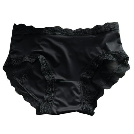 Bigersell High Waisted Cotton Underwear for Women Clearance Womens Underwear Bikini High Cut Panty Style P-1922 Cotton Boyshort Panties Ladies Cotton Thongs Briefs Mid Waist Women s Briefs Black M