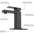 thumbnail image 4 of EastVita Single Handle Bathroom Faucet for 3 Hole Sink,Vanity Faucet with Deck,Pop-Up Drain,Supply Hoses,Modern RV Faucet,Black, 4 of 7