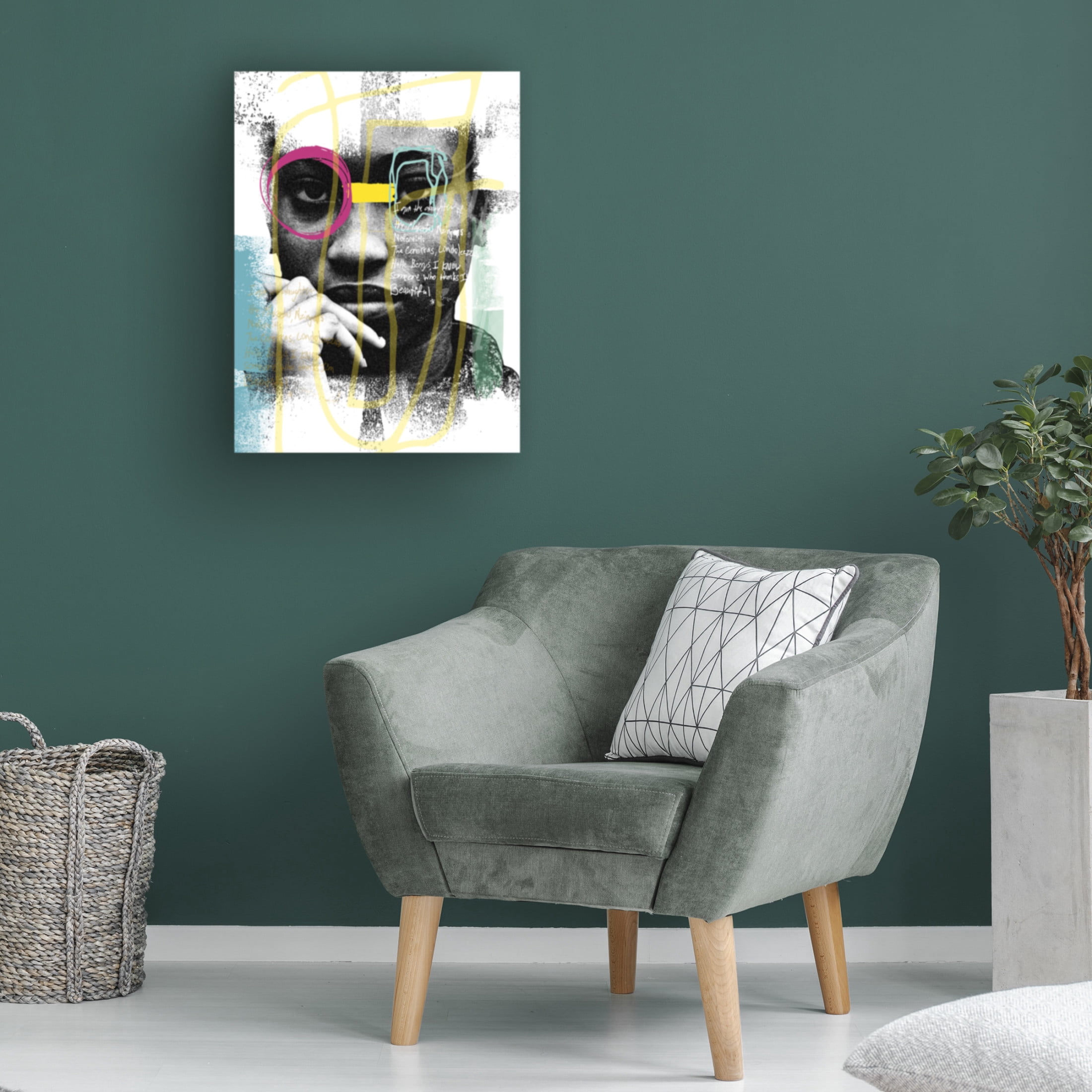 Canvas Wall Art - NUMA Art 'Beauty Marks' Wall Art for Living Room, Bedroom, or Office Décor by Trademark Fine Art - 35 x 47 Inches