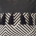 thumbnail image 5 of Laddha Home Designs Handwoven Chevron Cotton Throw Pillow Cover - 20" - Black and White, 5 of 5