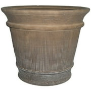 Lima Round 16" Planter, Chocolate