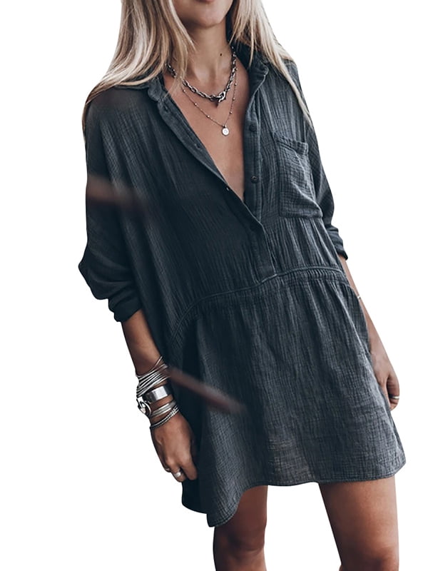 baggy shirt dress