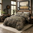 thumbnail image 7 of VISI-ONE Realtree Max-7 Camo Full 3 Piece Comforter Set – Unisex Rustic Farmhouse Bedding for RV, Camping Essentials, Outdoor Adventure, Universal Appeal for Cabin, Ranch, Lodge & Modern Spaces, 7 of 7