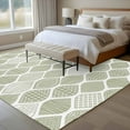 thumbnail image 4 of Rectangle Area Rugs 6 x 9 Ft, Sage Green Geometric Non-Slip Residential Carpet, Moroccan Chic Abstract Plaid Art Indoor Crawling Mats Runner Rugs for Living Room/Dining Room/Bedroom, 4 of 8