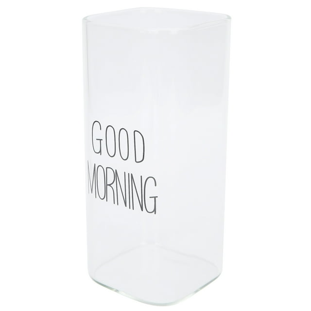 Transparent Milk Cup Innovative Coffee Mug Tea Drink Glass Drinkware for Home ShopBlack Label 400ml