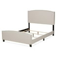 thumbnail image 3 of Baxton Studio Morgan Queen Size Beige Upholstered Panel Bed, 3 of 10