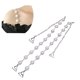 thumbnail image 1 of Tirantes ajustables para el hombro con diamantes de imitación, repuesto para sujetadores, tops, vestidos, 1 par, color blanco, 1 of 4