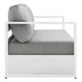 thumbnail image 4 of Modway Tahoe Outdoor Patio Powder-Coated Aluminum 2-Piece Set in White Gray, 4 of 10