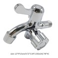 thumbnail image 2 of Multifuncional Single Cold Doble Grifo Eficiente Single Cold Faucet Firm Baño Grifo Moderno Fregadero Grifo Acero Inoxidable Juego De Grifos Para Baño En Casa Inodoro Kearding HA013839-00, 2 of 6