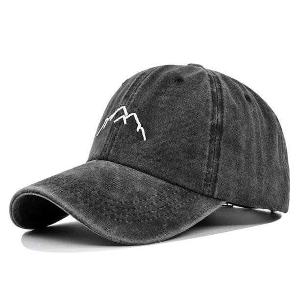 Gorra de béisbol con estampado de anime de montaña para hombre y mujer, de mezclilla moderna