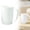 White, variant on Reusable Plastic Drinking Cup with Handle, Bpa Free Microwave & Dishwasher Safe Food Grade Pp Coffee & Milk Mug(Pink)