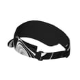 thumbnail image 2 of Pofeuu Abstract Black White Swirls Print Sunscreen Visor Cap Adjustable Sport Empty Top Baseball Sun Cap for Men Women Sports Outdoor Headwear, 2 of 7