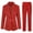 Red, variant on AZoiNM Women's 2 Piece Satin Blazer Suit Set, One-Button Lapel Blazer Jacket & Straight Leg Pants, Slim Fit Formal Business Outfits for Work Office Interview