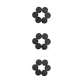 thumbnail image 2 of Injueey Pack of 6 Thumbstick Silicone Protector Parts Repair Spare Replacement Joystick Maintenance Caps Covers Console Game for PSVita Type1 NO1, 2 of 6