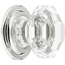 Emtek 86028US14 Old Town Clear 1.75 in. Cabinet Knob, Bright Nickel