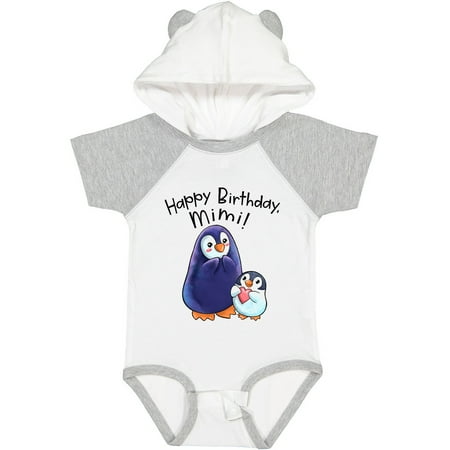 

Inktastic Happy Birthday Mimi!- Cute Penguins Gift Baby Boy or Baby Girl Bodysuit