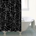 thumbnail image 4 of Halloween Spider Webs Shower Curtain 84"x72" ,Bathroom Decorative Shower Curtains Set with 12 Hooks,Modern Waterproof Washable Shower Curtain, 4 of 6