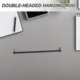 Healthy Document Frame NUOLUX Black Metal Hanging File Rails for Home Efficient Document ...
