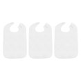 thumbnail image 1 of JUNWELL 3Pcs Adult Bibs Machine Washable Reusable Adjustable for Seniors Elderly Men blue waterproof, 1 of 8
