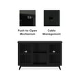 thumbnail image 4 of Plank+Beam Mid Century Modern Solid Wood Sideboard with 2 Doors, 49" TV Stand for Living Room, Black, 4 of 13
