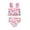 Pink, variant on REDARER Toddler Girl's 2-Piece Bikini Set: Dinosaur Print   Ruffled Details – Playful Summer Beach Bathing Swimwear,5-6 Years