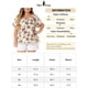 thumbnail image 5 of Blusas bohemias de talla grande para mujer Agnes Orinda, cuello cuadrado, mangas cortas, dobladillo con flecos, tops casuales de verano 1X beige, 5 of 6
